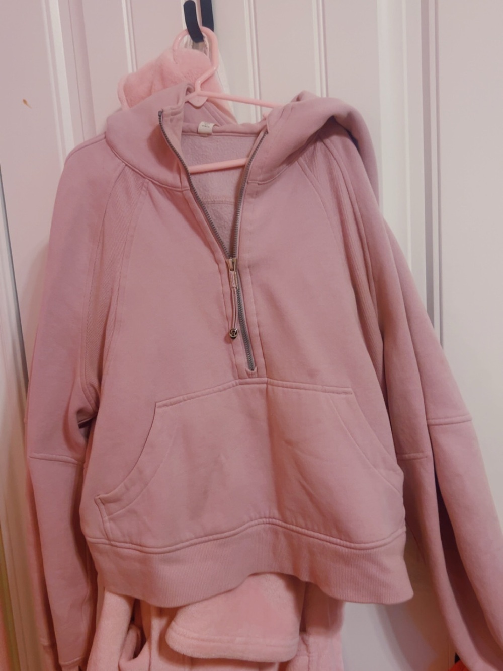 lululemon athletica Pink Half-Zip Hoodie